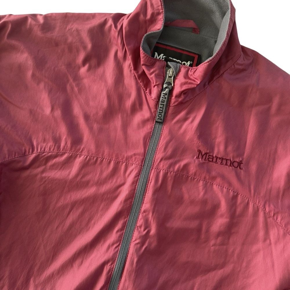 Marmot DriClime Windbreaker Jacket Womens Medium Pink‎ Fleece Lined Full Zip